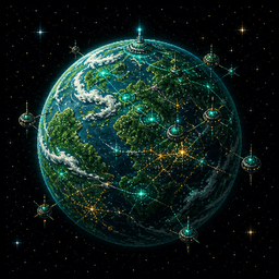 Bio Garden planet art