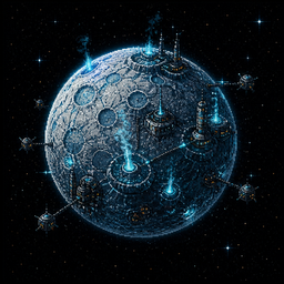 Fuel Moon planet art